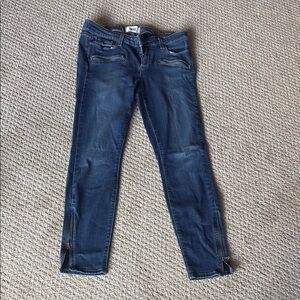 Women's Paige Blue Jeans with Zipper Details